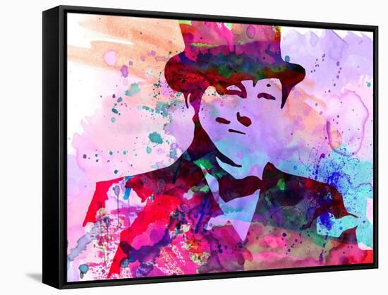 Churchill Watercolor-Anna Malkin-Framed Stretched Canvas