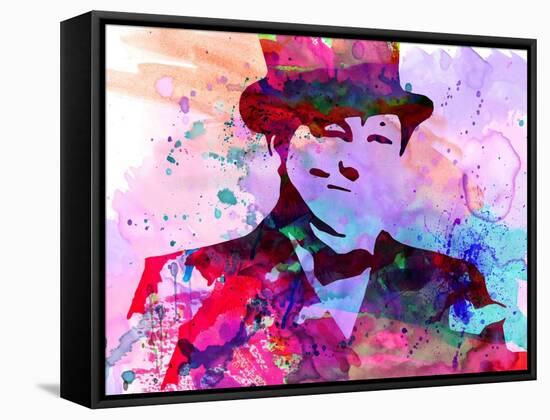 Churchill Watercolor-Anna Malkin-Framed Stretched Canvas