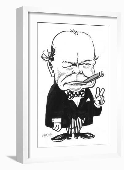 Churchill-Gary Brown-Framed Giclee Print