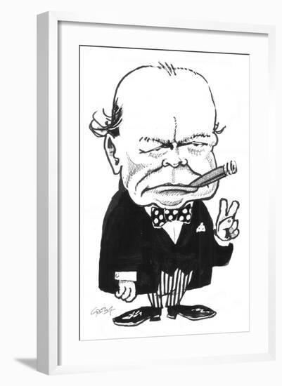 Churchill-Gary Brown-Framed Giclee Print