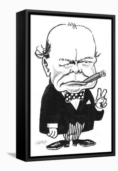 Churchill-Gary Brown-Framed Stretched Canvas