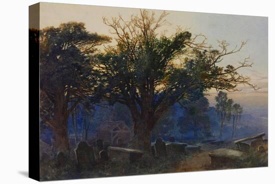 Churchyard at Bettws-Y-Coed-George Sheffield-Stretched Canvas