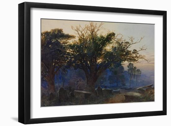 Churchyard at Bettws-Y-Coed-George Sheffield-Framed Giclee Print