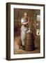 Churning Butter, 1866-1868-Jean-François Millet-Framed Giclee Print