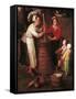 Churning Butter-Jan Brueghel the Elder-Framed Stretched Canvas