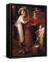 Churning Butter-Jan Brueghel the Elder-Framed Stretched Canvas