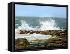 Churning Sea-Jerry Cable-Framed Stretched Canvas