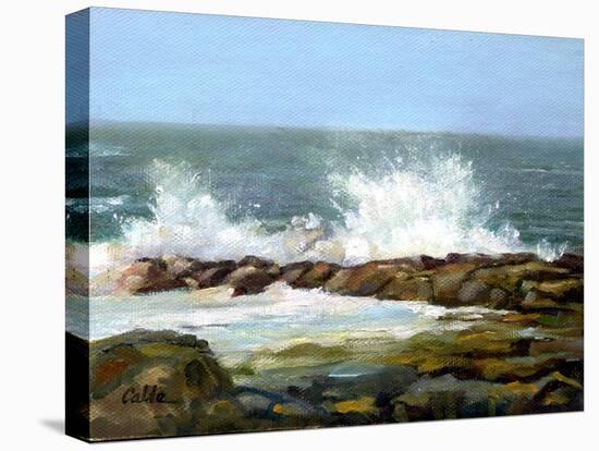 Churning Sea-Jerry Cable-Stretched Canvas