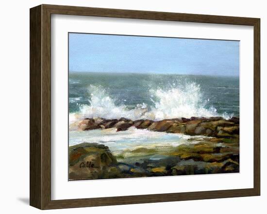 Churning Sea-Jerry Cable-Framed Giclee Print