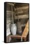 Churns in Norwegian Immigrants’ Milk Shed at Kvaale Farm, as 1865, at Old World Wisconsin-null-Framed Stretched Canvas