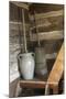 Churns in Norwegian Immigrants’ Milk Shed at Kvaale Farm, as 1865, at Old World Wisconsin-null-Mounted Photographic Print