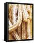 Churros (Spanish Fried Pastry Snack)-null-Framed Stretched Canvas