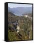 Chuzenji Lake and Kegon Falls, 97M High, Nikko, Honshu, Japan-Tony Waltham-Framed Stretched Canvas