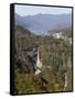 Chuzenji Lake and Kegon Falls, 97M High, Nikko, Honshu, Japan-Tony Waltham-Framed Stretched Canvas