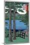 Chuzenji Lake in Shimozuke Province, Japanese Wood-Cut Print-Lantern Press-Mounted Art Print