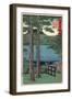 Chuzenji Lake, Shimotsuke-Ando Hiroshige-Framed Art Print