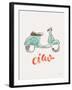 Ciao Vespa I-Janelle Penner-Framed Art Print