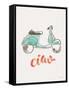 Ciao Vespa I-Janelle Penner-Framed Stretched Canvas