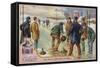 Cibils Card Featuring Curling-null-Framed Stretched Canvas