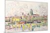 Ciboure, Saint-Jean-De-Luz, 1920 (W/C over Chalk on Paper Laid Down on Board)-Paul Signac-Mounted Giclee Print