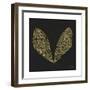 Cicada Wings in Gold Ink on Black-Cat Coquillette-Framed Premium Giclee Print
