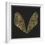 Cicada Wings in Gold Ink on Black-Cat Coquillette-Framed Giclee Print