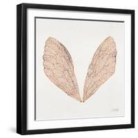 Cicada Wings in Rose Gold Ink-Cat Coquillette-Framed Giclee Print