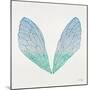 Cicada Wings in Turquoise Ombre Ink-Cat Coquillette-Mounted Giclee Print