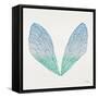 Cicada Wings in Turquoise Ombre Ink-Cat Coquillette-Framed Stretched Canvas