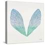 Cicada Wings in Turquoise Ombre Ink-Cat Coquillette-Stretched Canvas