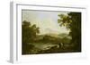 Cicero and His Friends, Atticus and Quintus, at His Villa at Arpinum, 18th Century-Richard Wilson-Framed Premium Giclee Print