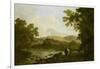 Cicero and His Friends, Atticus and Quintus, at His Villa at Arpinum, 18th Century-Richard Wilson-Framed Giclee Print