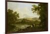 Cicero and His Friends, Atticus and Quintus, at His Villa at Arpinum, 18th Century-Richard Wilson-Framed Giclee Print