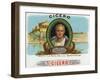 Cicero Brand Cigar Box Label-Lantern Press-Framed Art Print