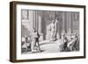 Cicero Denouncing Catiline, Engraved by B. Barloccini, 1849-C. C Perkins-Framed Giclee Print