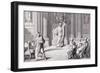 Cicero Denouncing Catiline, Engraved by B. Barloccini, 1849-C. C Perkins-Framed Giclee Print