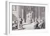 Cicero Denouncing Catiline, Engraved by B. Barloccini, 1849-C. C Perkins-Framed Giclee Print