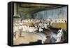 Cicero Denouncing Catiline-Cesare Maccari-Framed Stretched Canvas