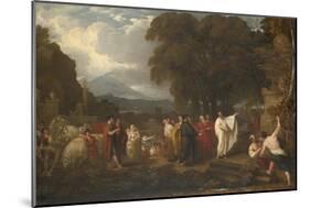 Cicero Discovering the Tomb of Archimedes, 1804-Benjamin West-Mounted Giclee Print