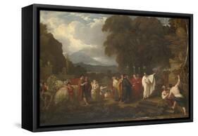 Cicero Discovering the Tomb of Archimedes, 1804-Benjamin West-Framed Stretched Canvas