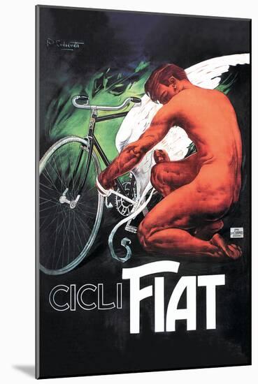 Cicli Fiat-null-Mounted Art Print