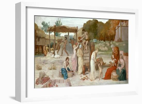 Cider, c.1864-Pierre Puvis de Chavannes-Framed Giclee Print