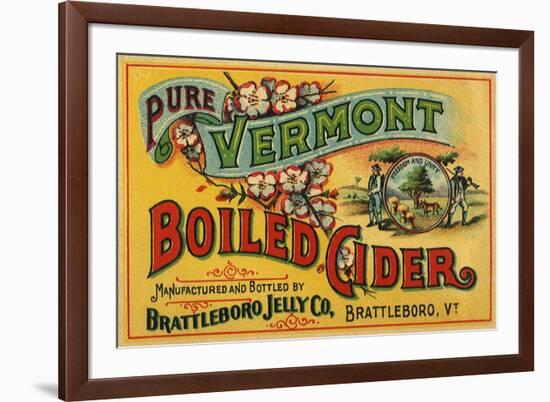 Cider Label-null-Framed Giclee Print