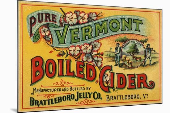 Cider Label-null-Mounted Giclee Print