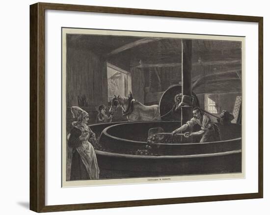 Cider-Making in Normandy-null-Framed Giclee Print