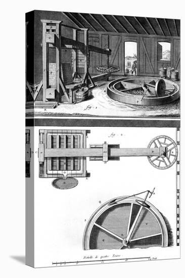 Cider Pressing 18th C.-null-Stretched Canvas
