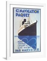 Cie De Navigation Paquet-null-Framed Art Print