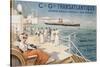 Cie. Gle. Transatlantique, circa 1910-Louis Lessieux-Stretched Canvas