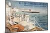 Cie. Gle. Transatlantique, circa 1910-Louis Lessieux-Mounted Giclee Print