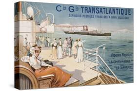 Cie. Gle. Transatlantique, circa 1910-Louis Lessieux-Stretched Canvas